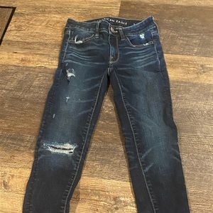 AE jeans womens size 00 short like new condition